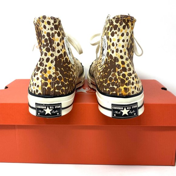 Converse Men's Size CHUNK 70 HI Light Twine Brown Egret Canvas Sneakers 167483C - Picture 4 of 10